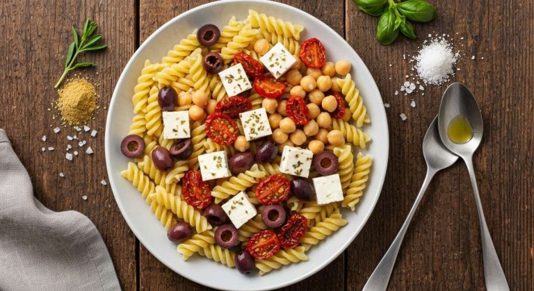 « Je prépare cette salade de pâtes grecque le dimanche, et elle me fait plusieurs déjeuners pour la semaine »