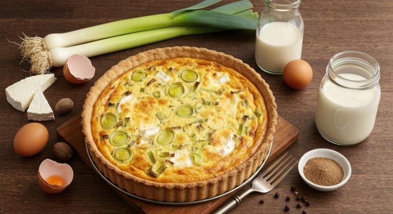 « Cette quiche aux poireaux et au chèvre est si simple et si bonne que même mes ados en redemandent »