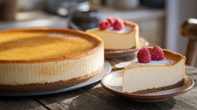 « J&rsquo;ai testé cette recette de « gâteau au fromage blanc » sans pâte, c&rsquo;est aérien et très peu sucré »